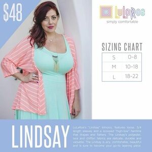 LuLaRoe red and gray floral Lindsay